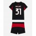 AC Milan Strahinja Pavlovic #31 Hjemmedraktsett Barn 2025-26 Korte ermer (+ Korte bukser)